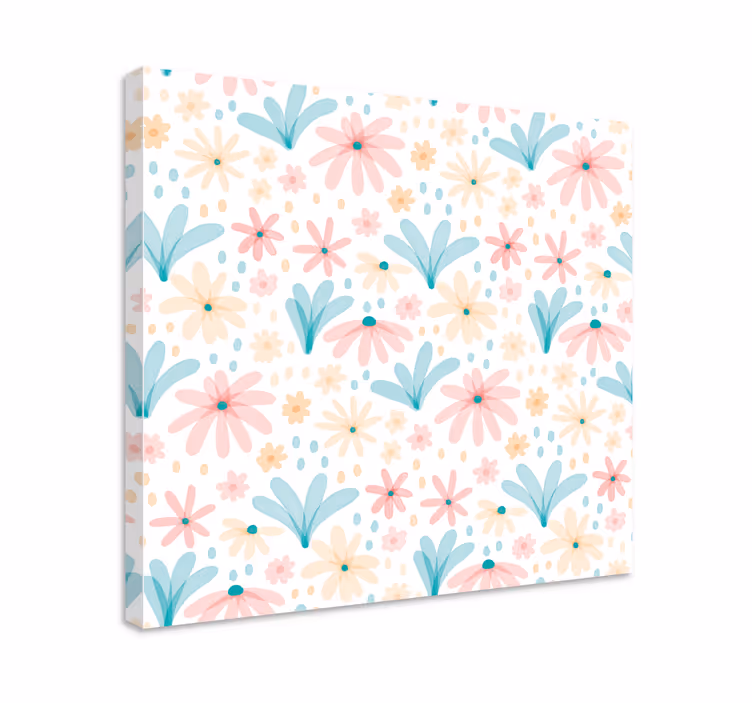 Cuadro de flores creación de motivo floral - TenVinilo