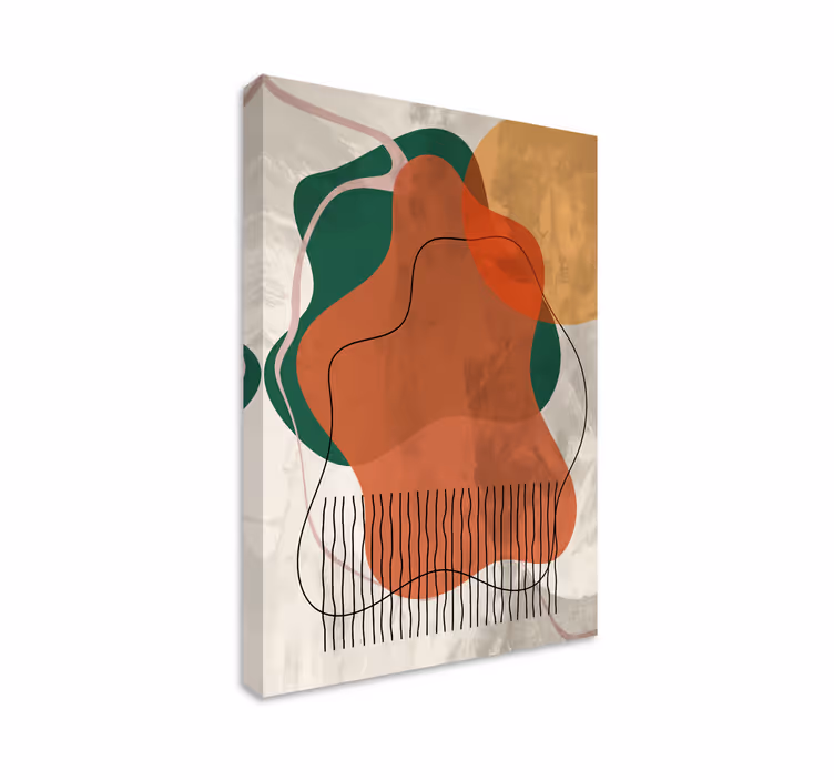 Cuadro en arte Ilustraciones abstractas del collage - TenVinilo