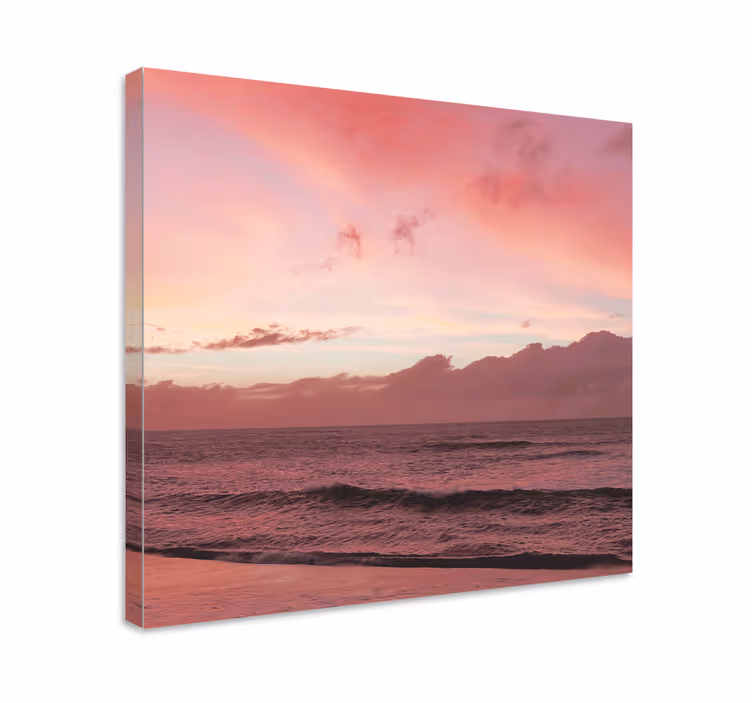 Cuadro paisajes atardecer tranquilo en el océano - TenVinilo