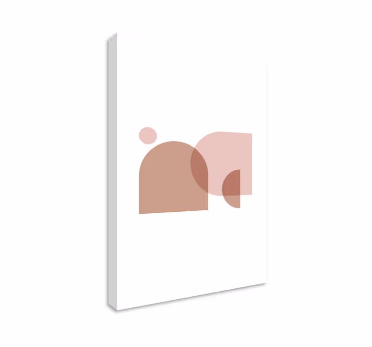 Cuadro figuras geométricas formas abstractas minimalistas - TenVinilo