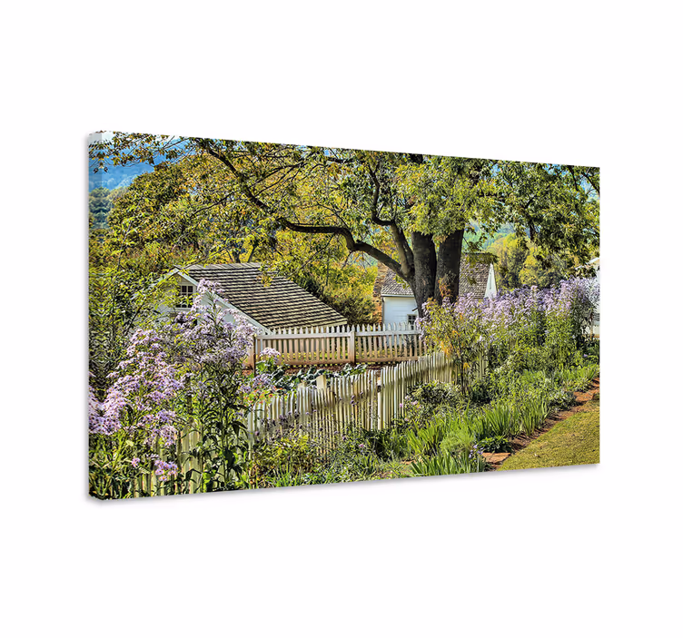 Cuadro paisajes sendero encantador del jardín - TenVinilo
