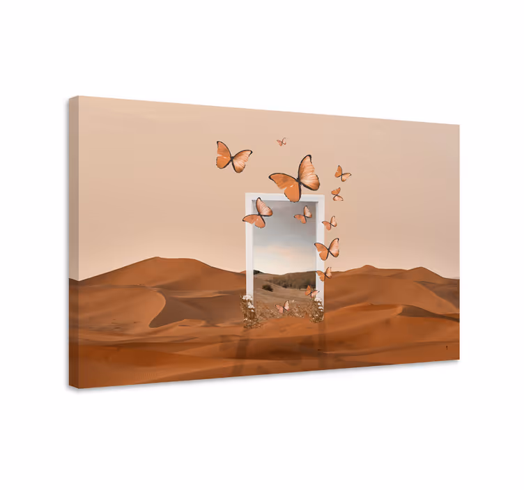 Cuadro mariposas paisaje de mariposas - TenVinilo