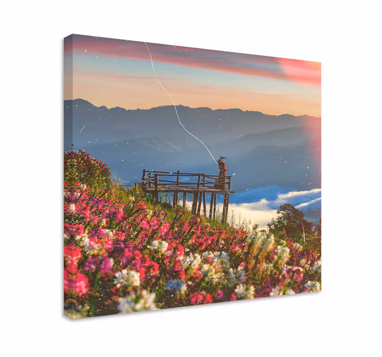 Cuadro paisajes serenidad de vista montaña - TenVinilo