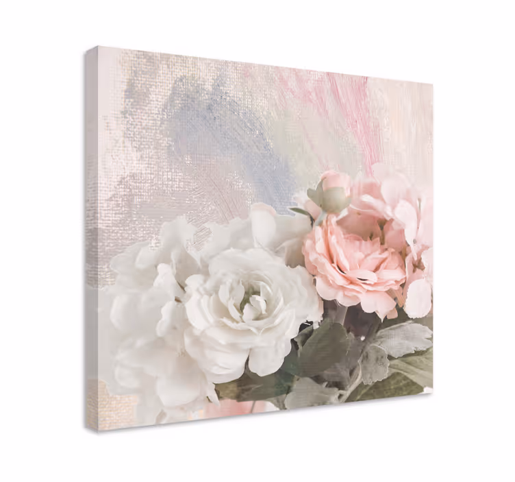 Cuadro de flores arreglo de flores en flor - TenVinilo