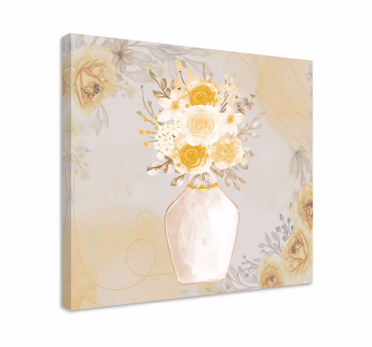 Cuadro de flores composición de flores elegantes - TenVinilo