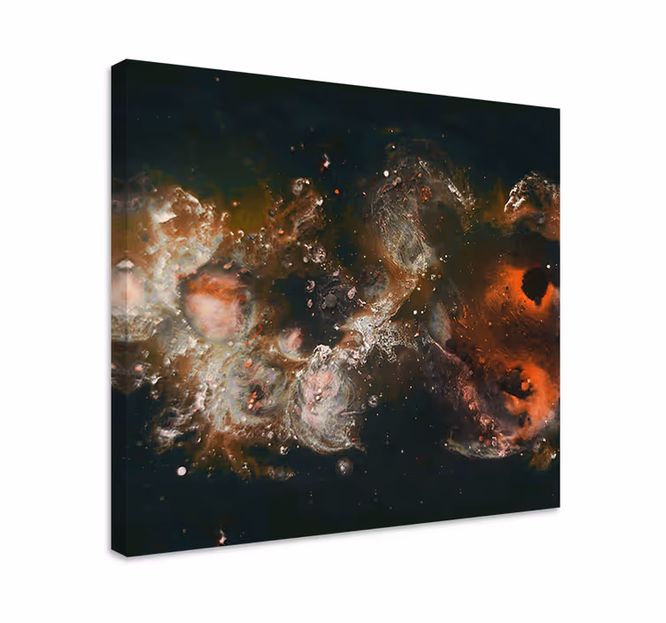 Cuadro paisajes Hermosa vista galaxia vía láctea - TenVinilo