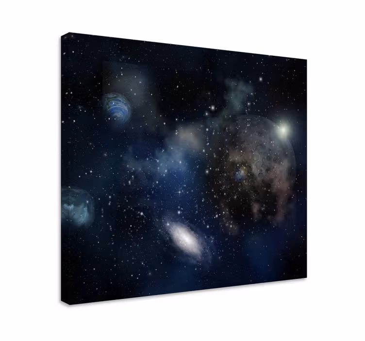 Cuadro paisajes Hermosa vista del planeta espacial - TenVinilo