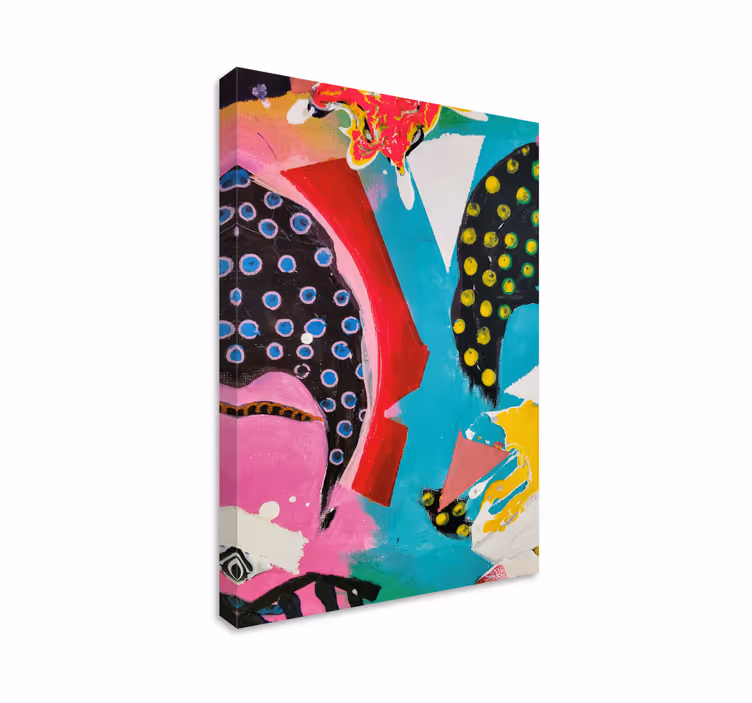 Cuadro moderno Arte abstracto con colores vibrantes - TenVinilo