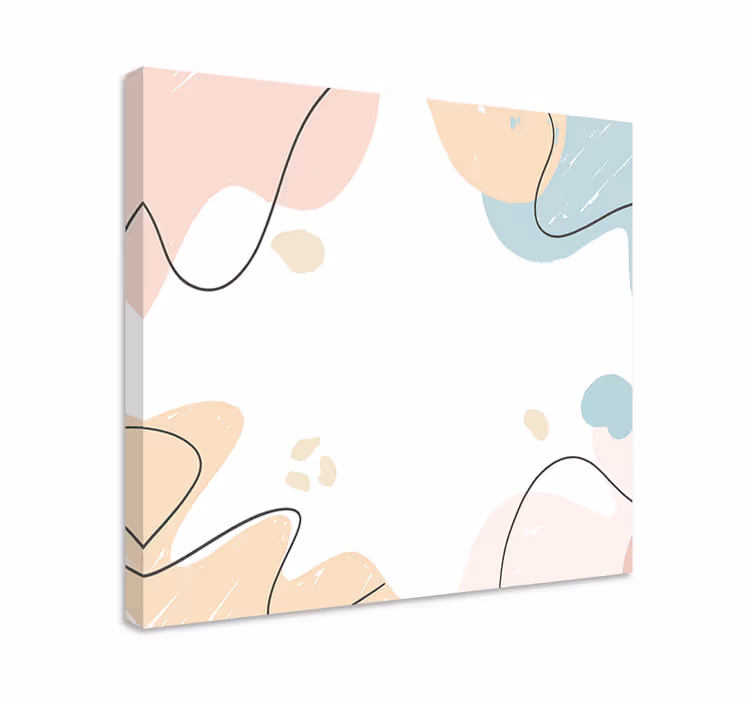 Cuadro bodegones formas frutales abstractas - TenVinilo