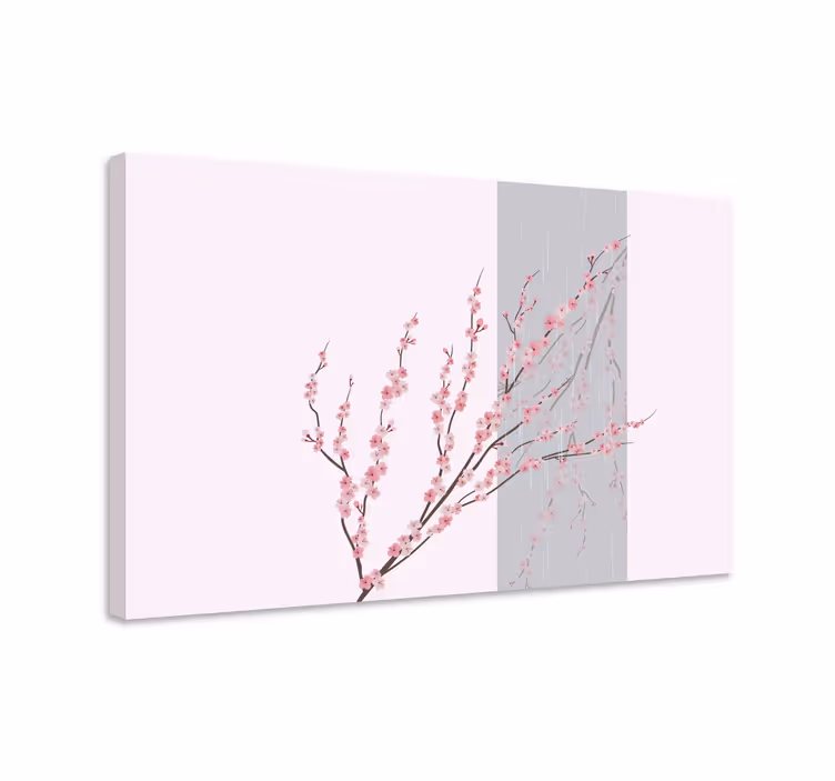 Cuadro de flores rama de flor de cerezo - TenVinilo