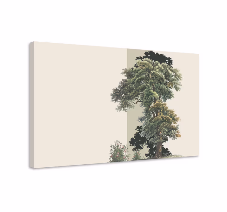 Cuadro de árboles contorno de árbol regalado - TenVinilo