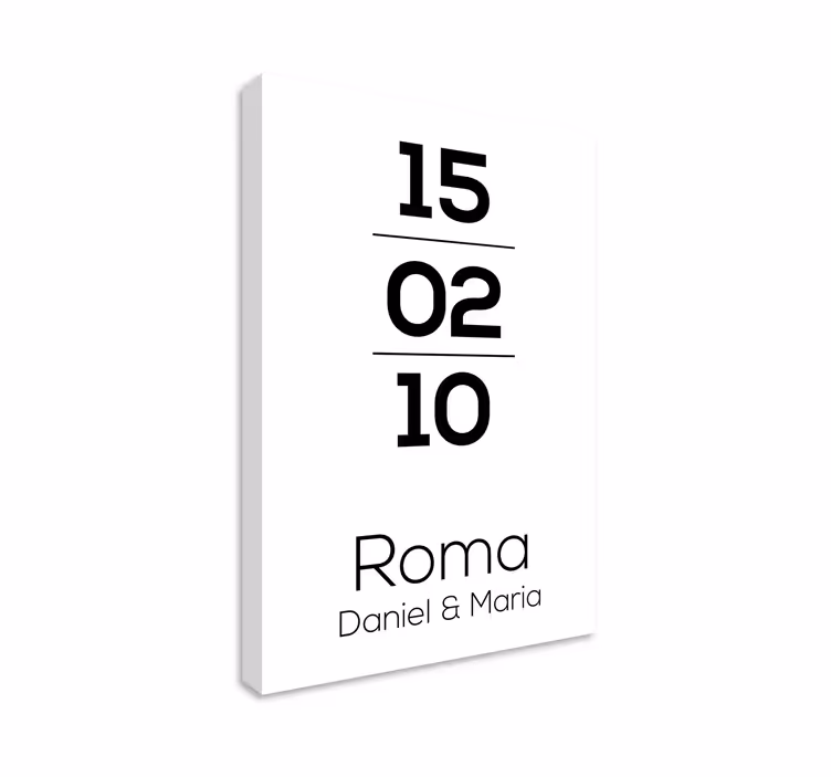 Cuadro personalizable cita en roma - TenVinilo