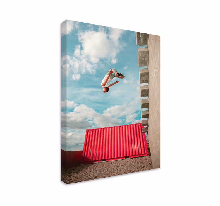 Diseño de impresión de póster de parkour - TenVinilo