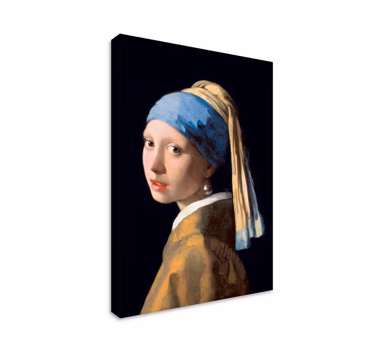 Cuadro artístico la pintura de La Chica con una Perla en la Oreja - TenVinilo