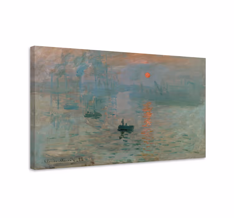 Cuadro artístico impresión de amanecer de Monet - TenVinilo