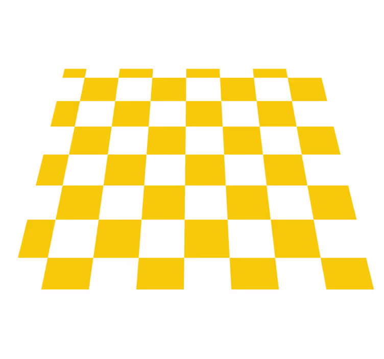 Alfombra vinílica amarilla patrón de cuadros - TenVinilo