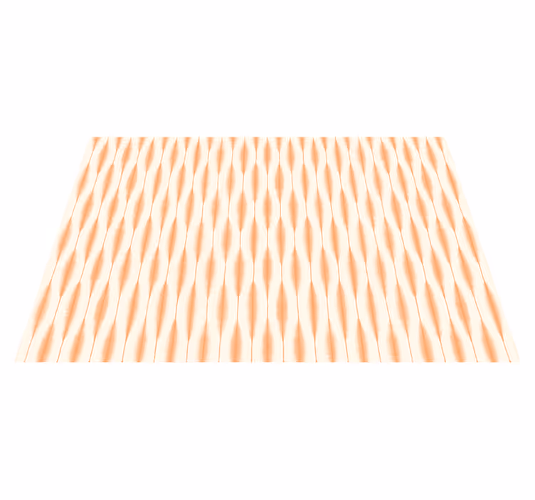 Alfombra vinílica moderna ikat kasuri naranja - TenVinilo