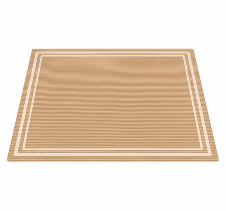 Alfombra exterior imitación de borde tejido - TenVinilo
