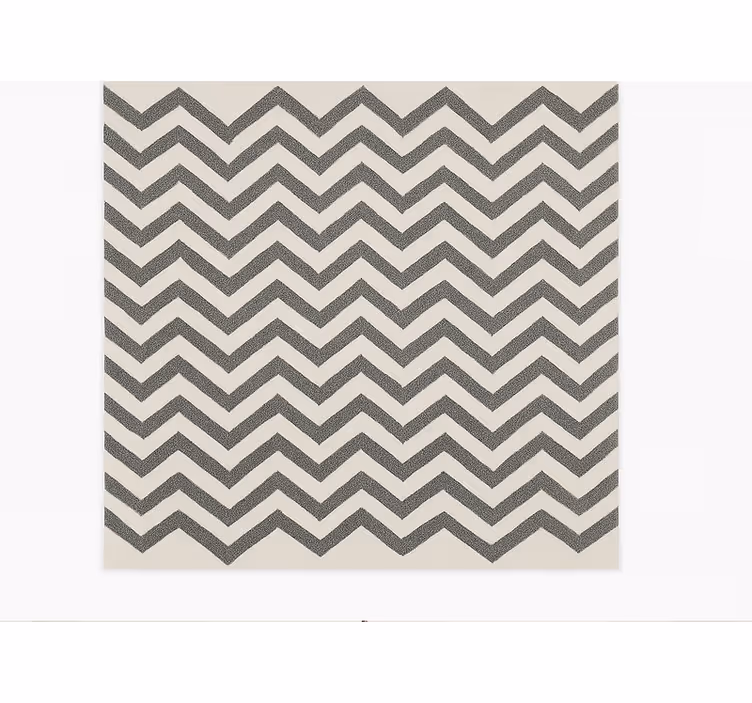 Alfombra vinilo comedor patrón de zigzag de chevron - TenVinilo
