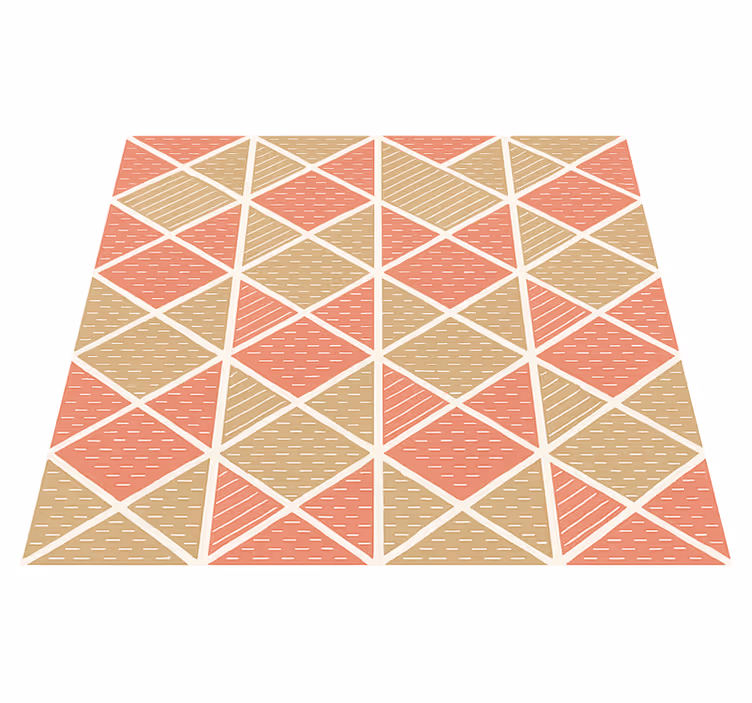 Alfombra vinilo comedor estilo escandinavo gráfico - TenVinilo