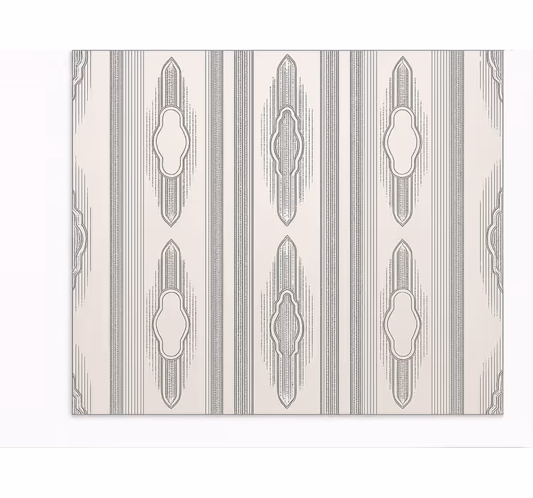 Alfombra vinilo comedor geometría étnica intrincada - TenVinilo