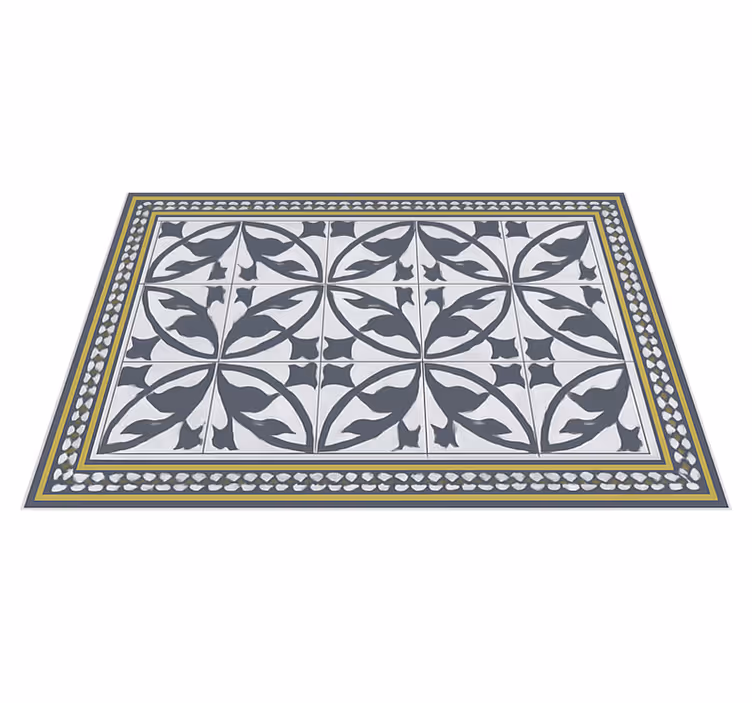 Alfombra vinílica salón aspecto de encaustico - TenVinilo