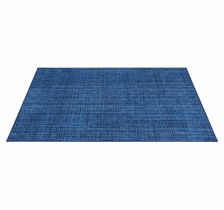 Alfombra vinílica textura efecto tela azul - TenVinilo