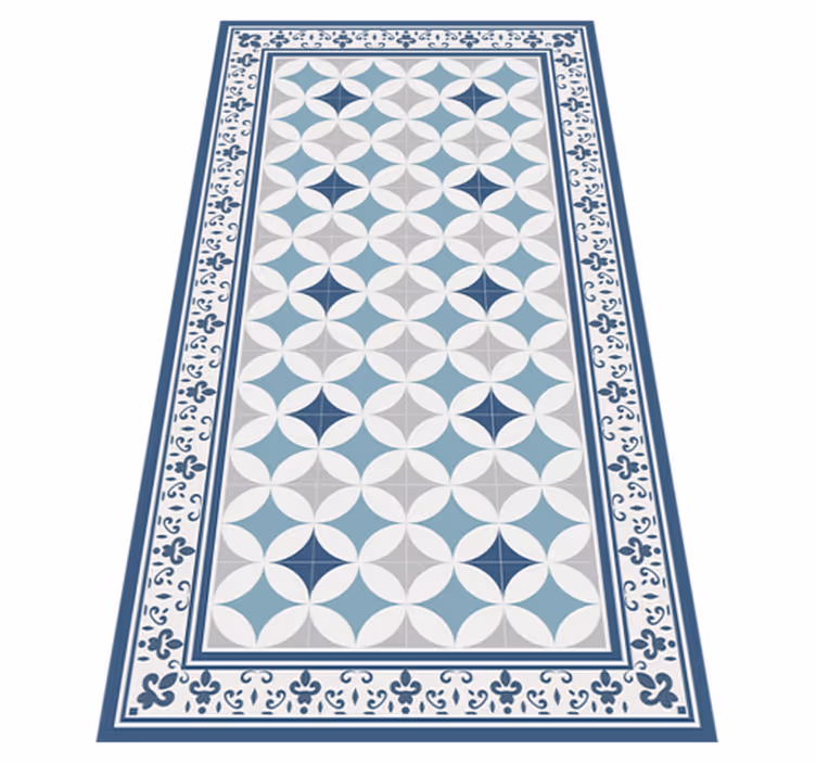 Alfombra vinílica cocina azulejo azure - TenVinilo