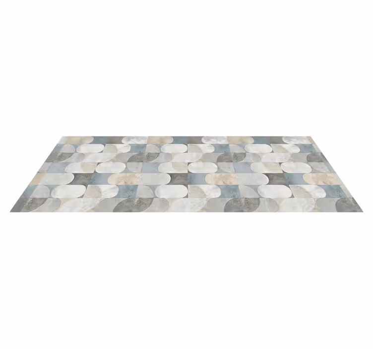 Alfombra vinílica cocina mosaico de pastillas moderno - TenVinilo
