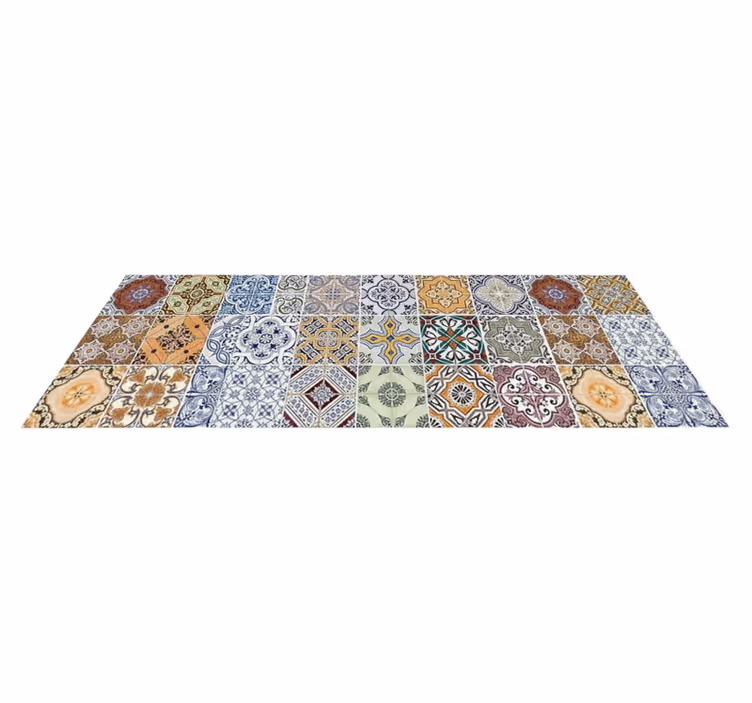 Alfombra vinílica cocina estilo mediterráneo ecléctico - TenVinilo