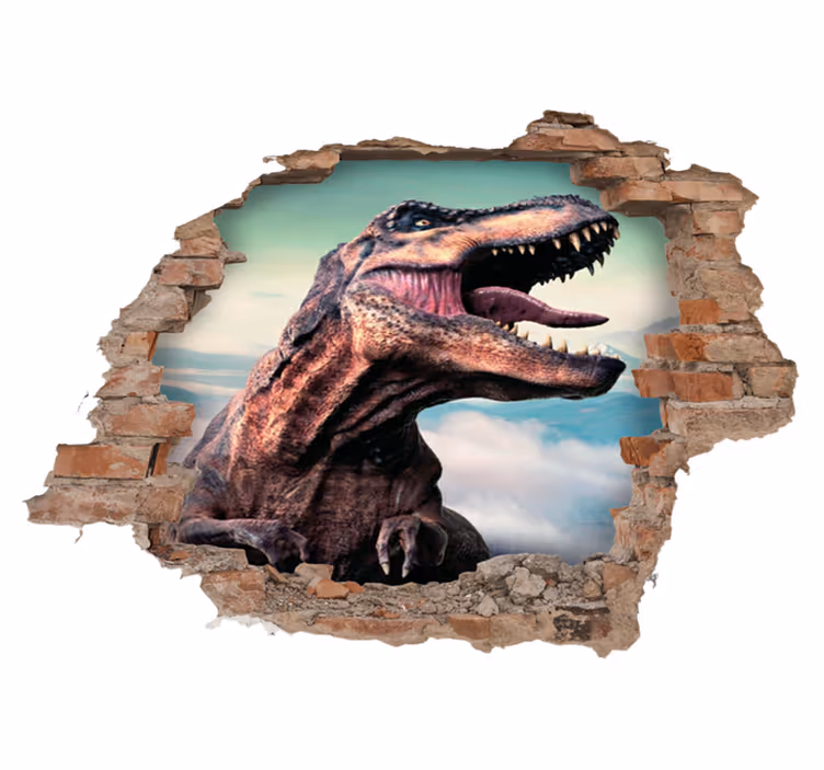 Aflombra vinílica animales t-rex 3d realista - TenVinilo
