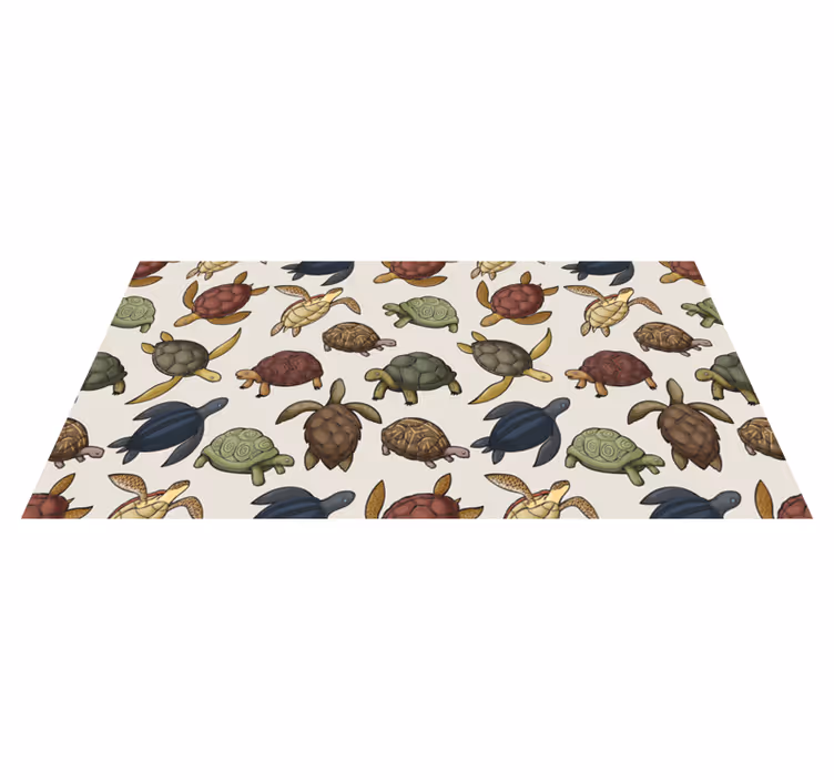 Aflombra vinílica animales variedad de tortugas - TenVinilo