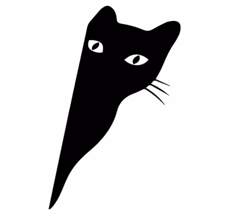 Aflombra vinílica animales gato ronroneando - TenVinilo