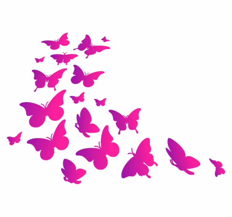 Aflombra vinílica animales mariposa en ventana - TenVinilo