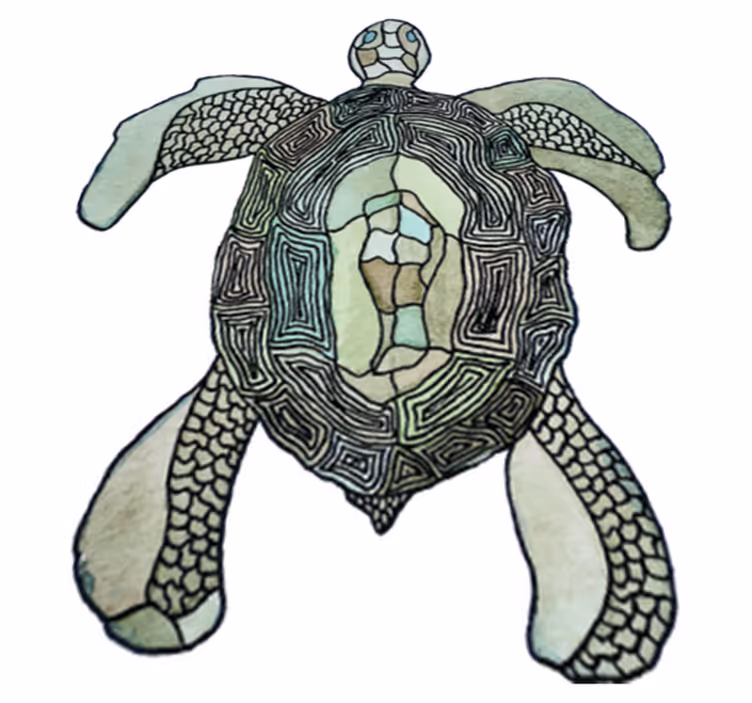 Aflombra vinílica animales tortuga clásica - TenVinilo