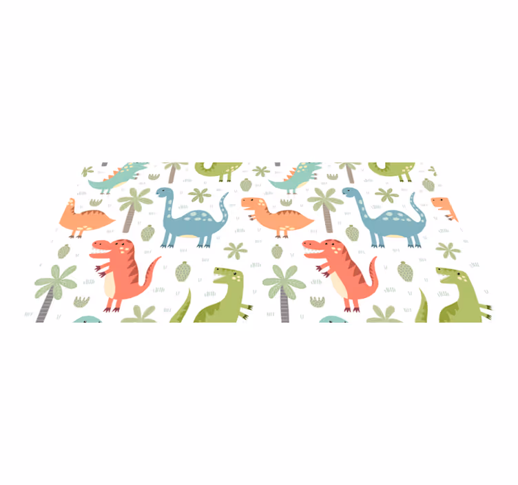 Aflombra vinílica animales dinosaurio feliz - TenVinilo