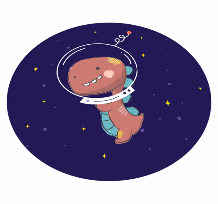 Aflombra vinílica animales space t-rex - TenVinilo