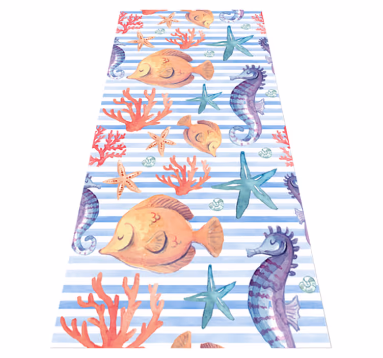 Aflombra vinílica animales azulejos de vida marina - TenVinilo