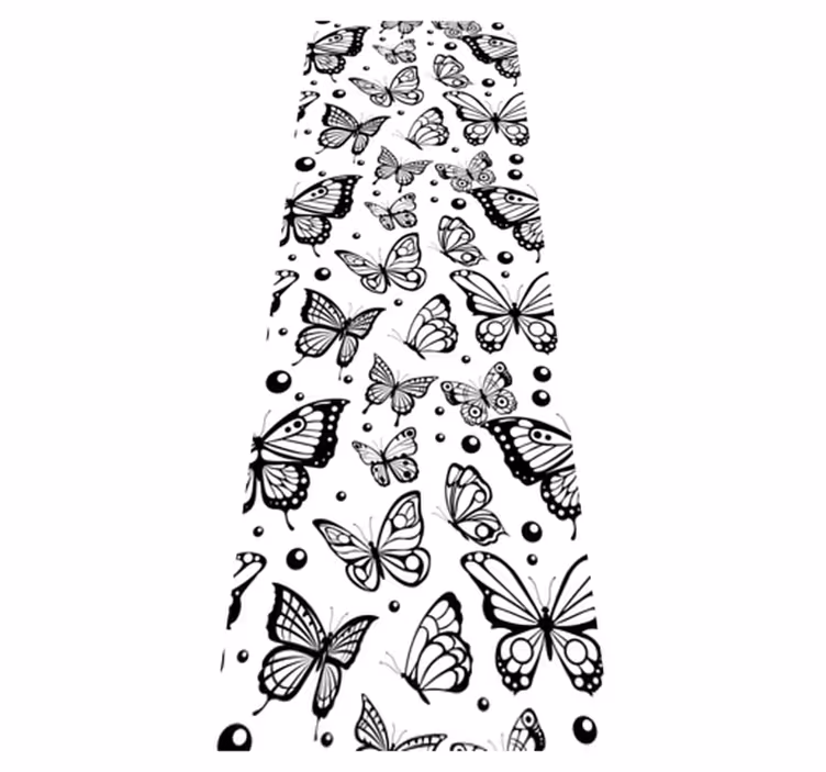Aflombra vinílica animales mariposas y puntos - TenVinilo