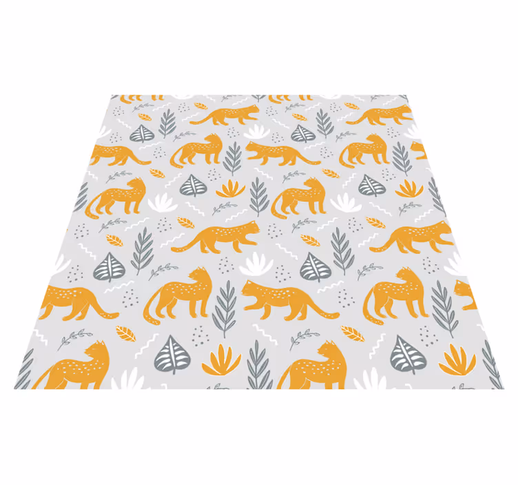Aflombra vinílica animales diseño de leopardo claro - TenVinilo