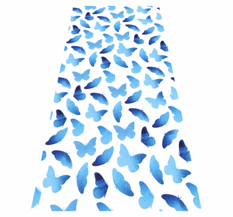 Aflombra vinílica animales mariposas pintadas - TenVinilo