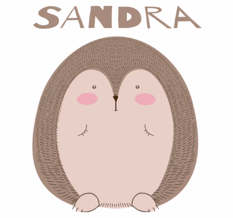 Aflombra vinílica animales erizo adorable - TenVinilo