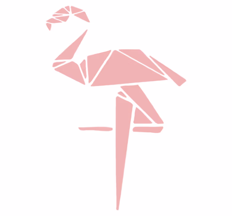 Aflombra vinílica animales diseño flamenco elegante - TenVinilo