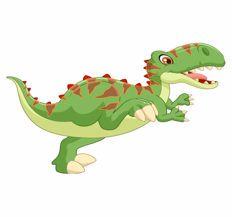Aflombra vinílica animales dinosaurio amistoso - TenVinilo