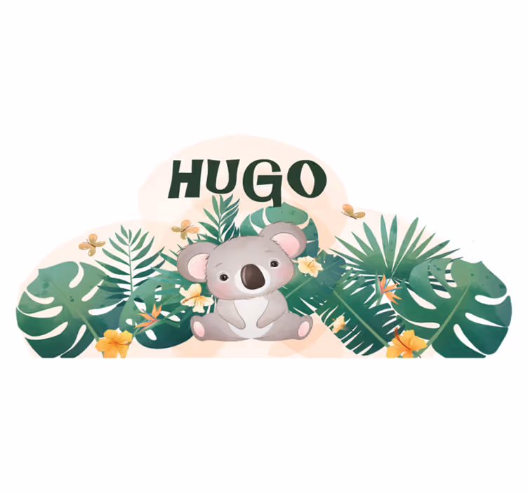 Aflombra vinílica animales tema selva koala - TenVinilo