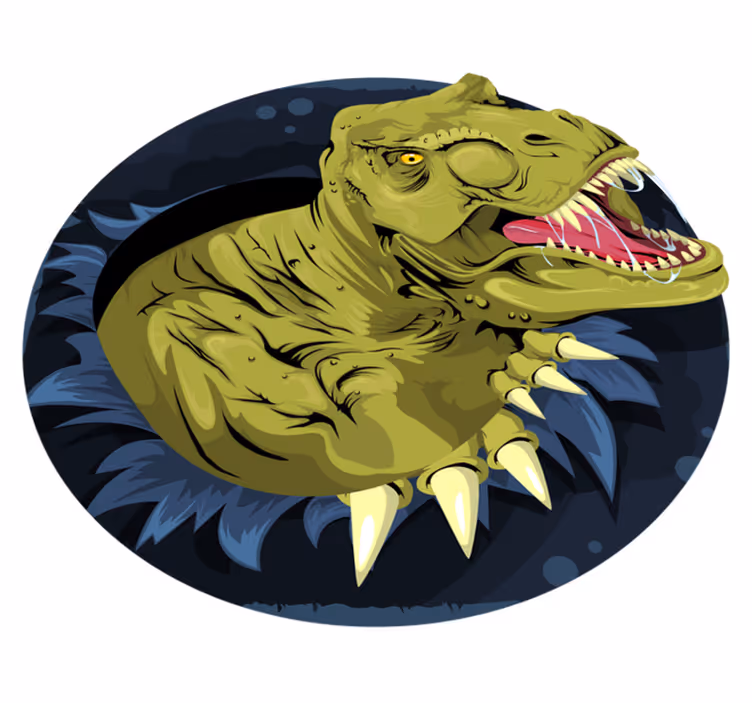 Aflombra vinílica animales cabeza de tyrannosaurus rex - TenVinilo