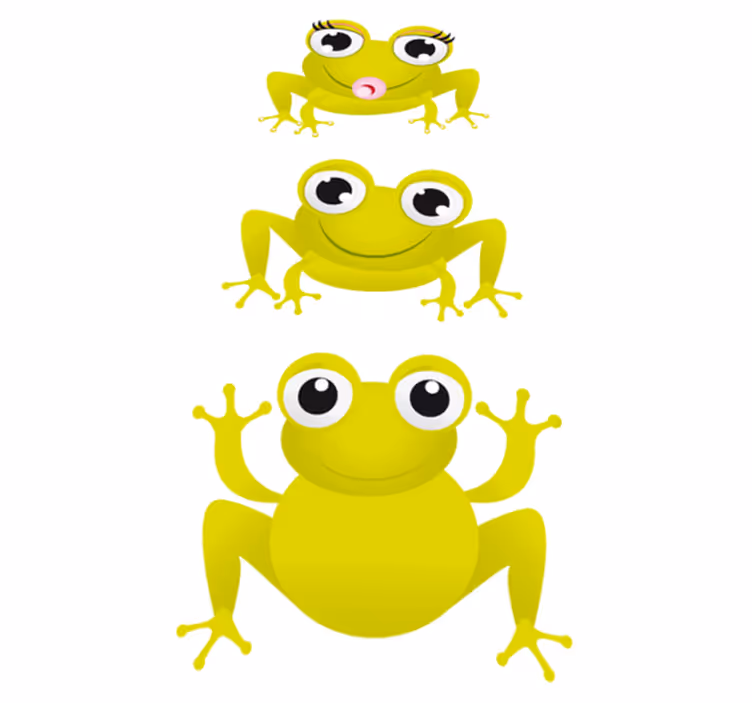 Aflombra vinílica animales ranas bebés - TenVinilo