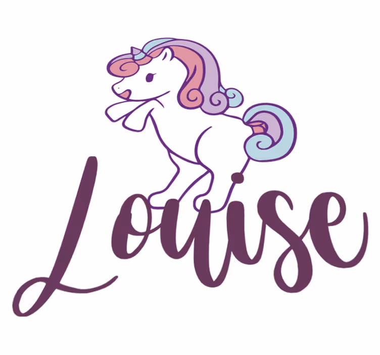 Aflombra vinílica animales unicornio pequeño divertido - TenVinilo