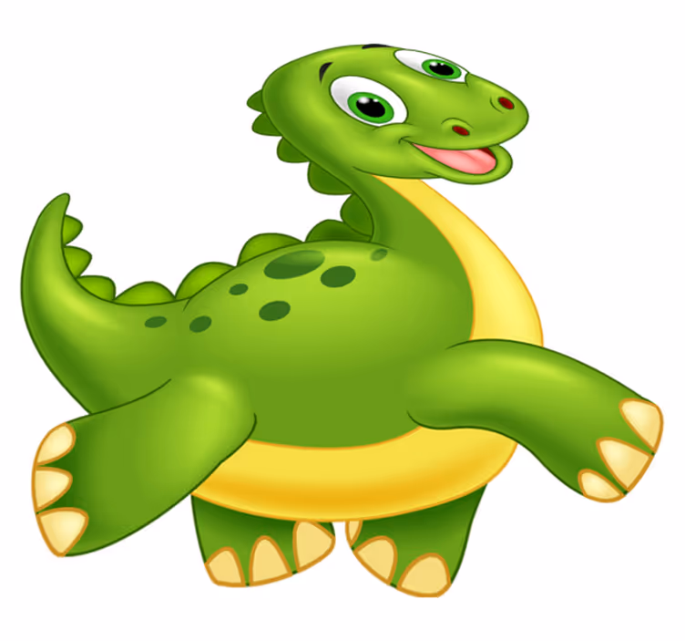 Aflombra vinílica animales dinosaurio verde lindo - TenVinilo