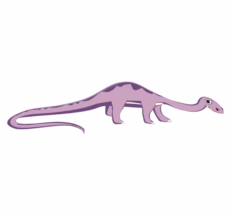 Aflombra vinílica animales dinosaurio de cuello largo - TenVinilo